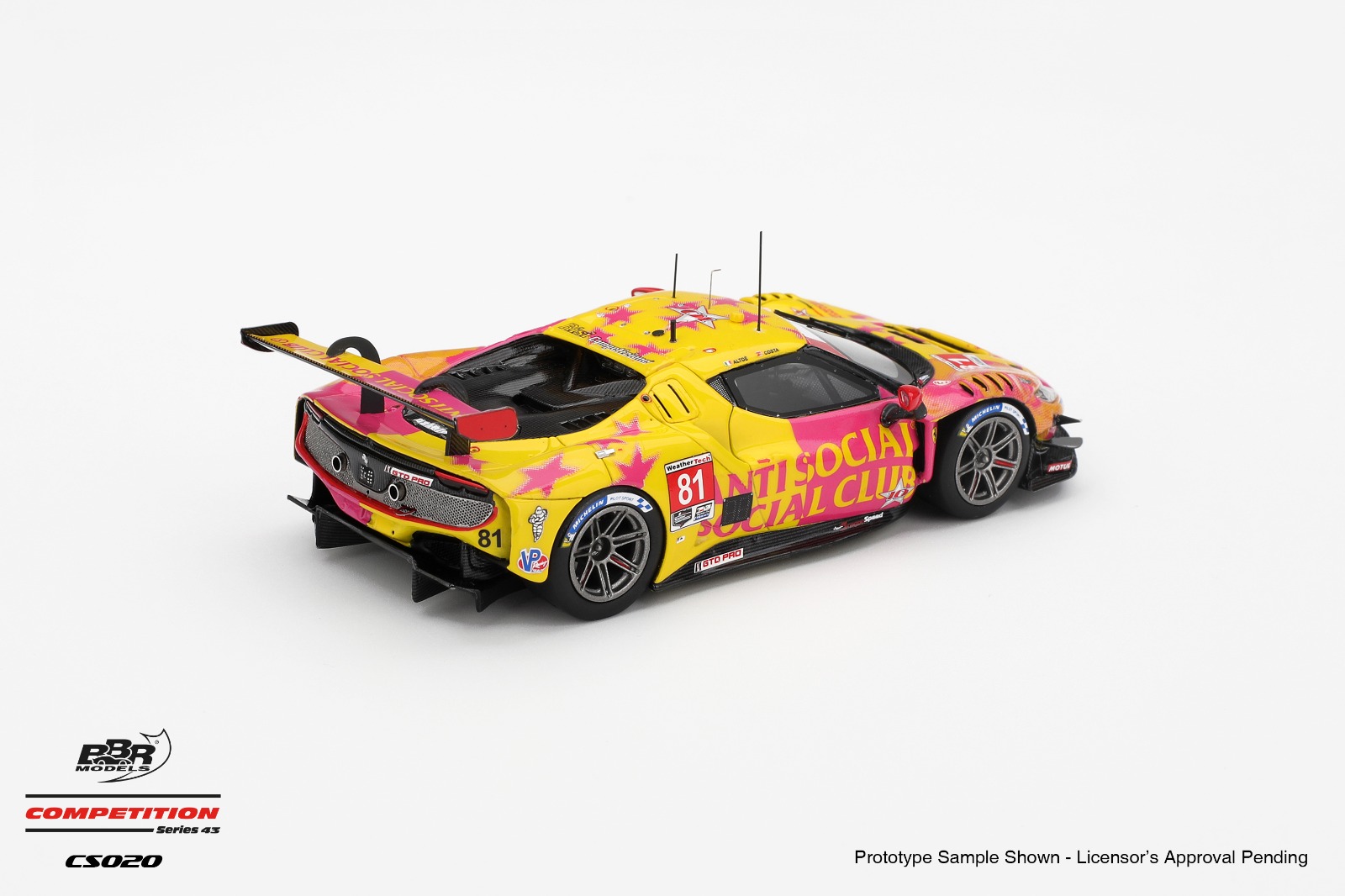 1:43 BBR - Ferrari 296 GT3 3.0L Turbo V6 Team Dragonspeed #81 Imsa Laguna Seca 2025 A. Costa