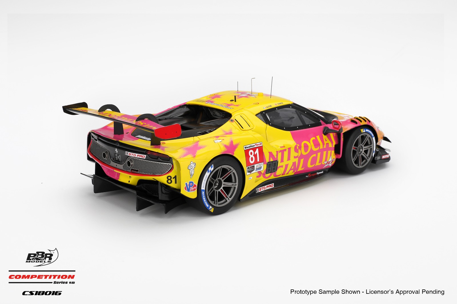 1:18 BBR - Ferrari 296 GT3 3.0L Turbo V6 Team Dragonspeed #81 Imsa Laguna Seca 2025 A. Costa
