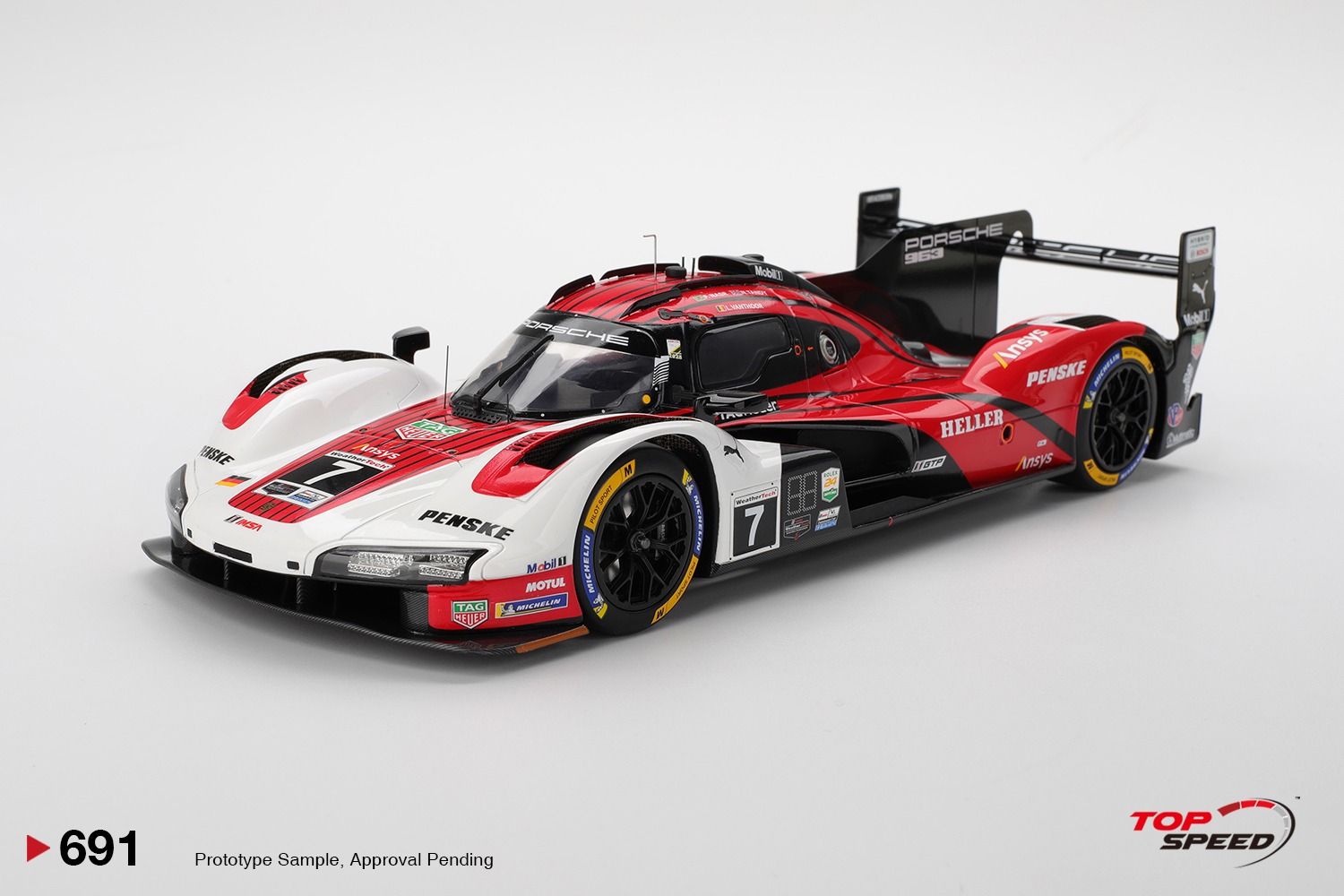 1:18 TSM - Porsche 963  9RD 4.6L Turbo V8 Team Porsche Penske Motorsport #7 Winner Imsa 24h Daytona 2025 F. Nasr