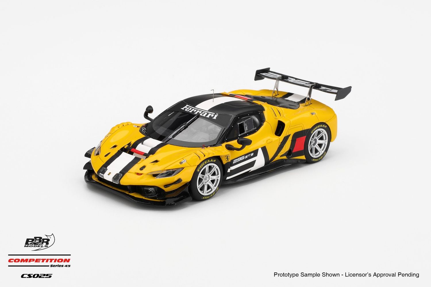1:43 BBR - Ferrari 296 GT3 3.0L Turbo V6  #0 Press Version 2025