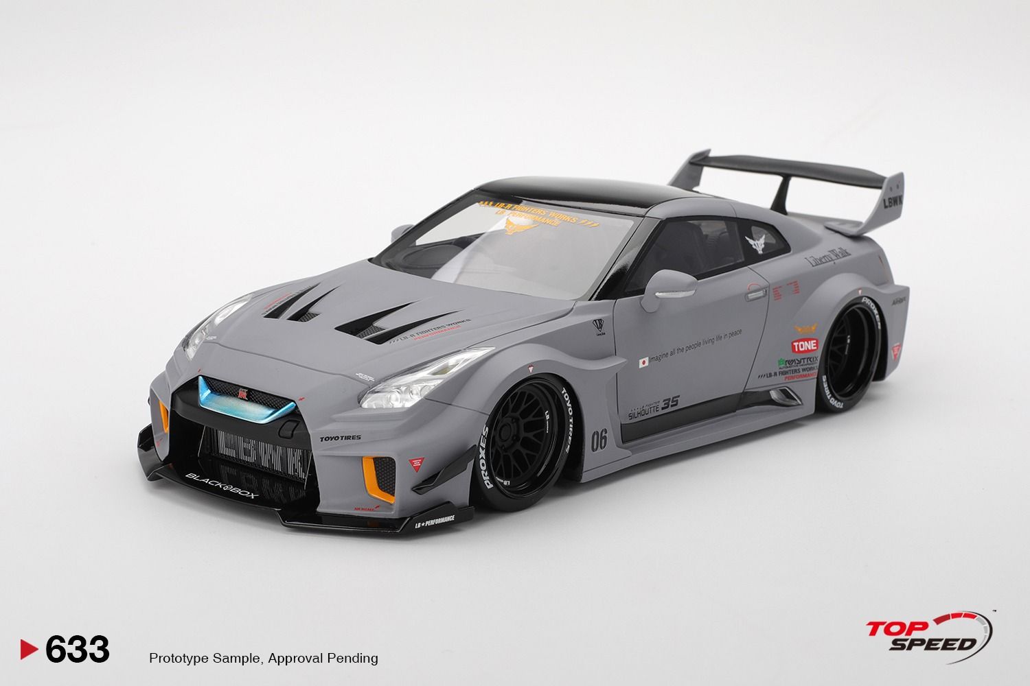 1:18 TSM - 2024 Nissan GT35-RR LB Works Super Silhouette Grey