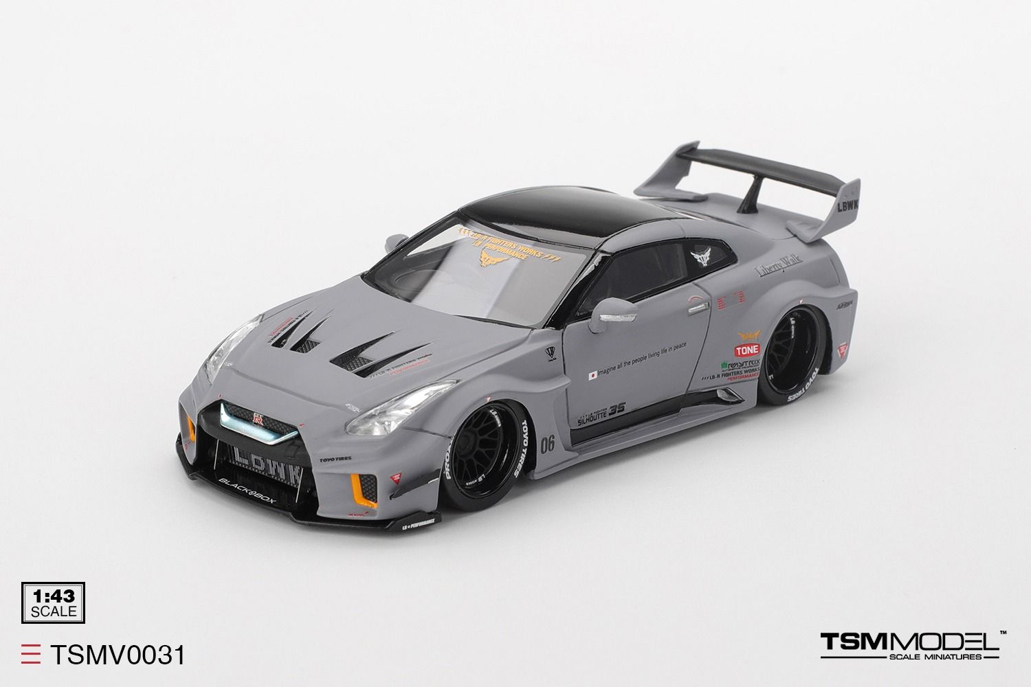 1:43 TSM - 2024 Nissan GT35-RR LB Works Super Silhouette Grey