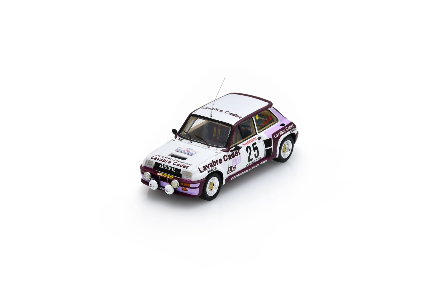 1:43 Spark - Renault 5 Turbo No.25 Criterium de Touraine 1983 D. Auriol - P. Nouaille
