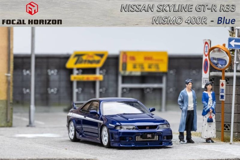 1:64 Focal Horizon - Nissan GTR-400 with opening hood, blue