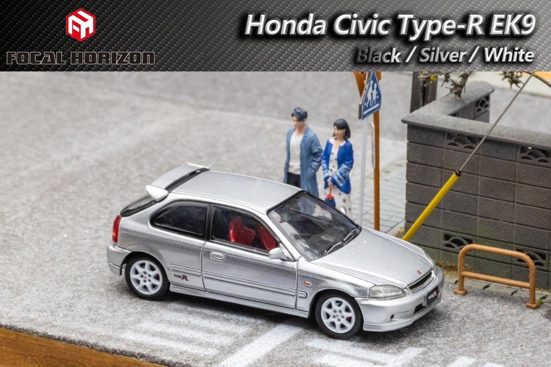 1:64 Focal Horizon - Honda EK9 with opening hood, silver
