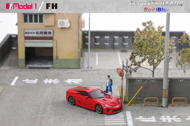 1:64 Focal Horizon - Lexus LFA with opening hood, red