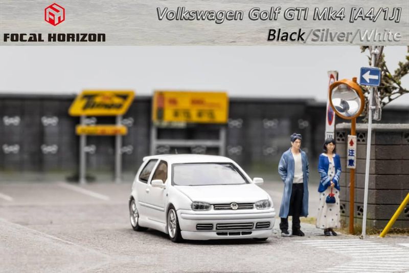 1:64 Focal Horizon - Volkswagen MK4 with opening hood, white