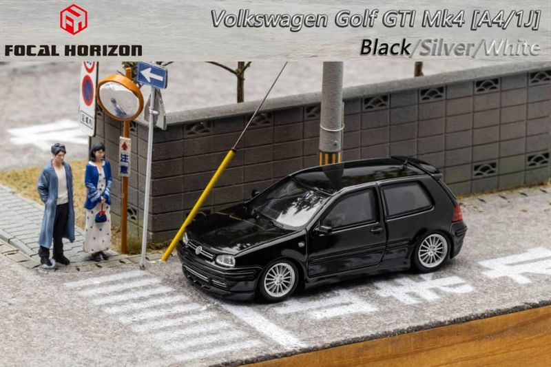 1:64 Focal Horizon - Volkswagen MK4 with opening hood, black