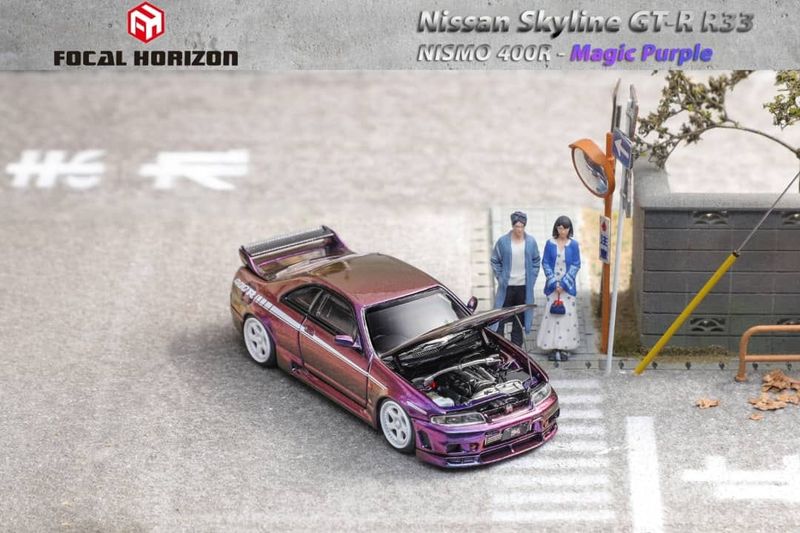 1:64 Focal Horizon - Nissan GTR-400R with opening hood, chameleon