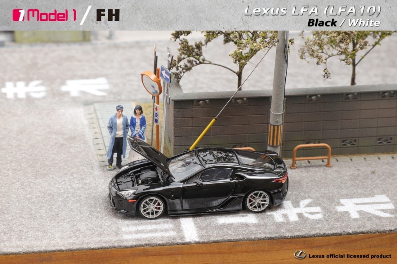 1:64 Focal Horizon - Lexus LFA with opening hood, black
