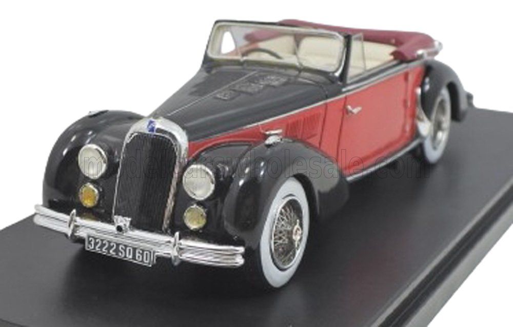 1:43 Esval Model - 1948 Talbot Lago T26 Record Cabriolet Open - Red Black