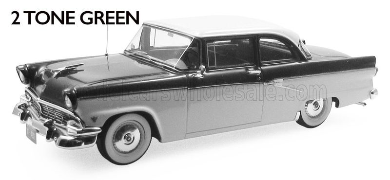 1:43 Esval Model - 1956 Ford Customline Berline - 2 Tone Green