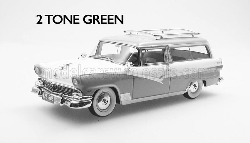 1:43 Esval Model - 1956 Ford Parklane SW Station Wagon - 2 Tone Green