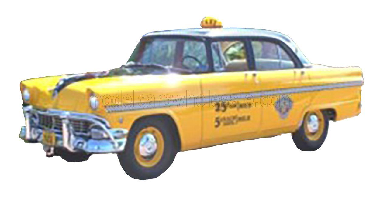 1:43 Esval Model - 1956 Ford Mainline Berline New York Taxi - Yellow Black