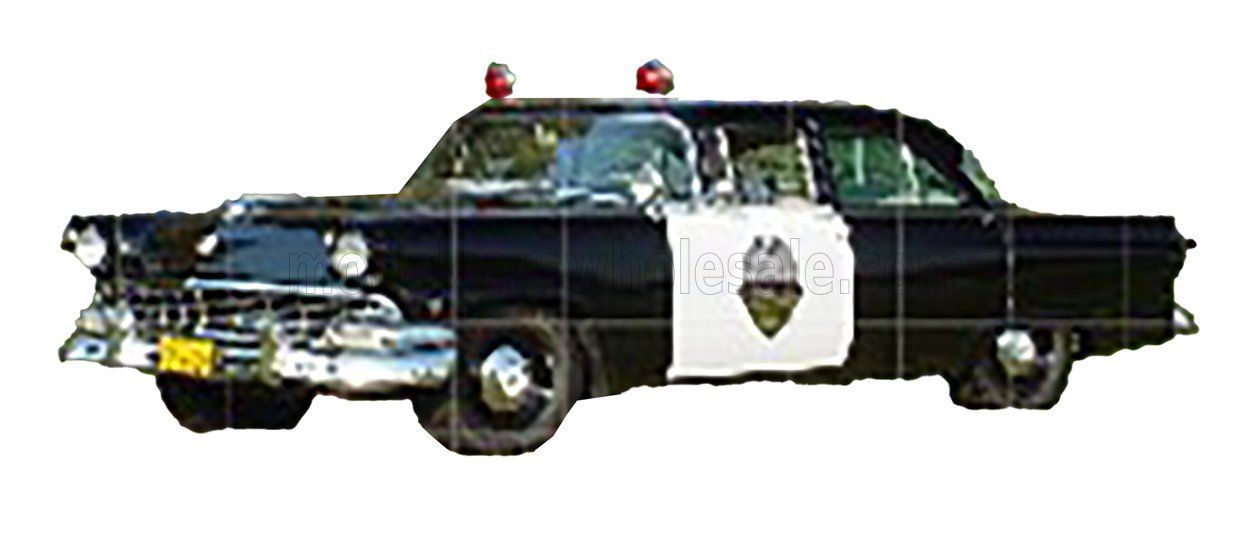 1:43 Esval Model - 1956 Ford Mainline Berline Police - Black White