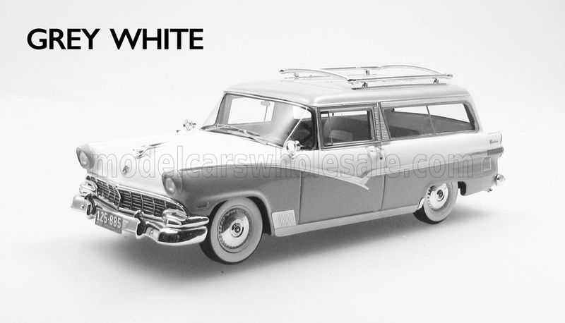 1:43 Esval Model - 1956 Ford Parklane SW Station Wagon - Grey White
