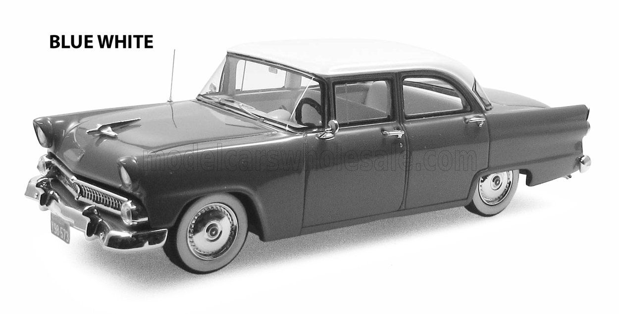1:43 Esval Model - 1955 Ford Mainline Berline - Blue White