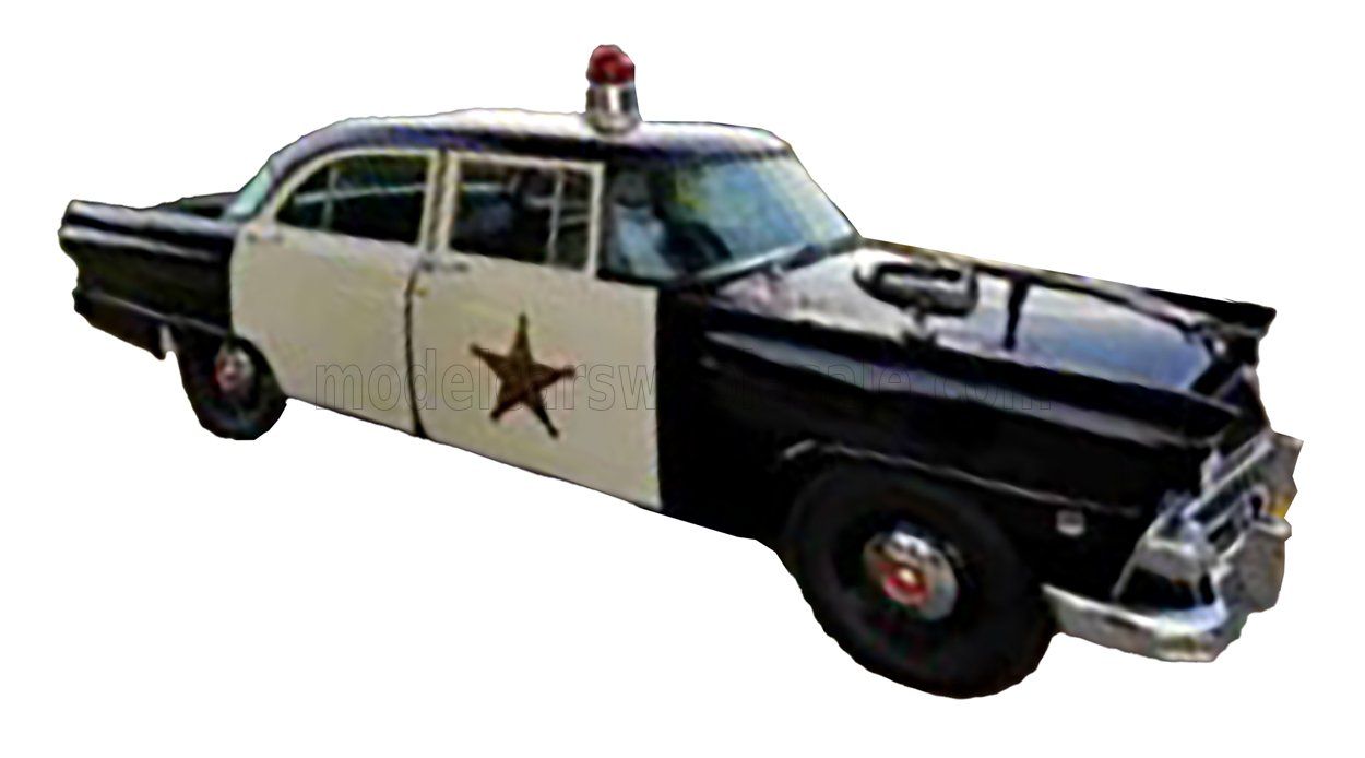 1:43 Esval Model - 1955 Ford Mainline Berline Police - Black White