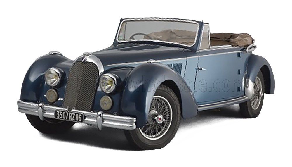 1:43 Esval Model - 1948 Talbot Lago T26 Record Cabriolet Open - Blue Beige