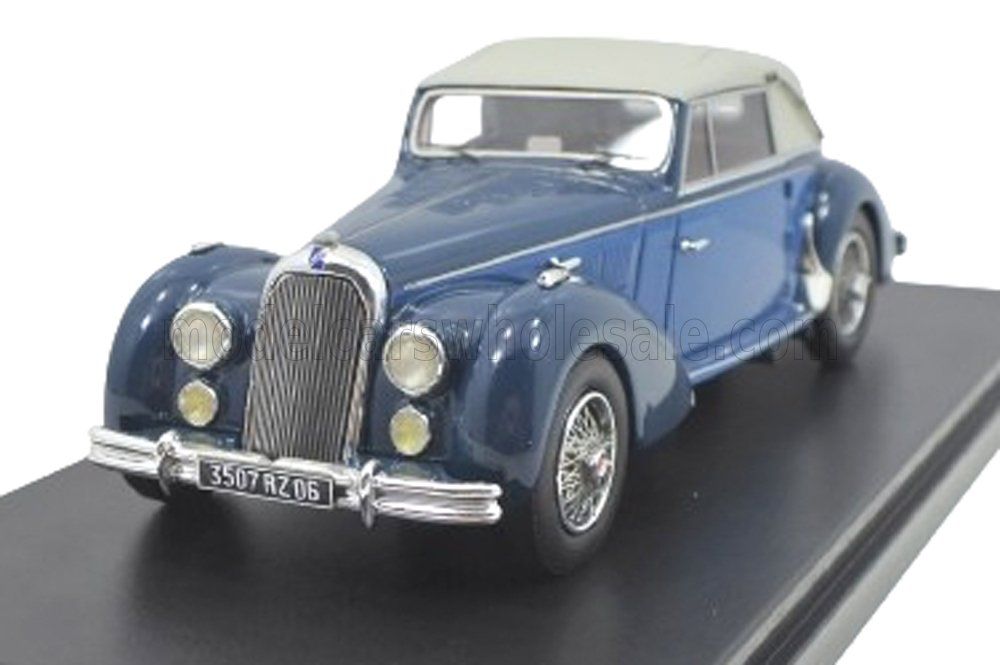 1:43 Esval Model - 1948 Talbot Lago T26 Record Cabriolet Closed - Blue Beige