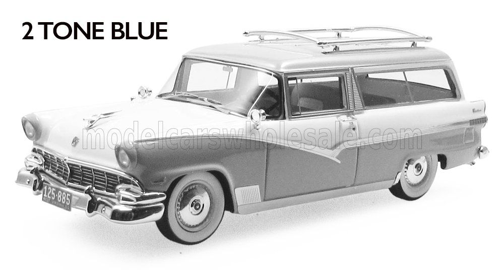 1:43 Esval Model - 1956 Ford Parklane SW Station Wagon - 2 Tone Blue