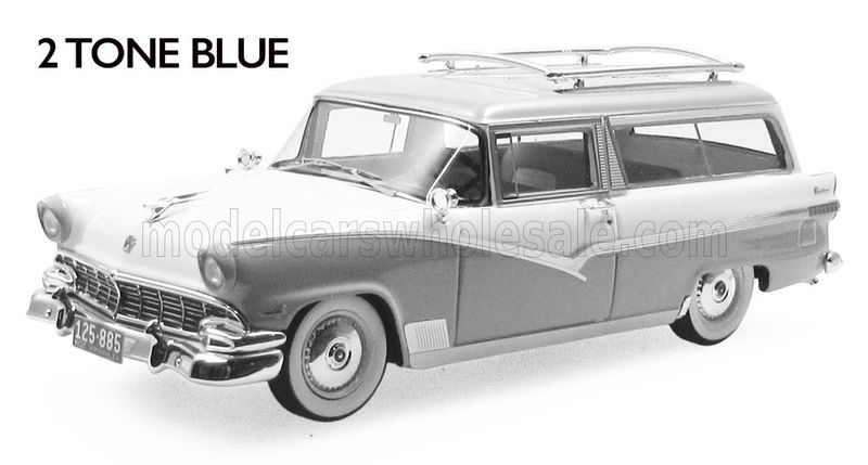 1:43 Esval Model - 1956 Ford Parklane SW Station Wagon - 2 Tone Blue