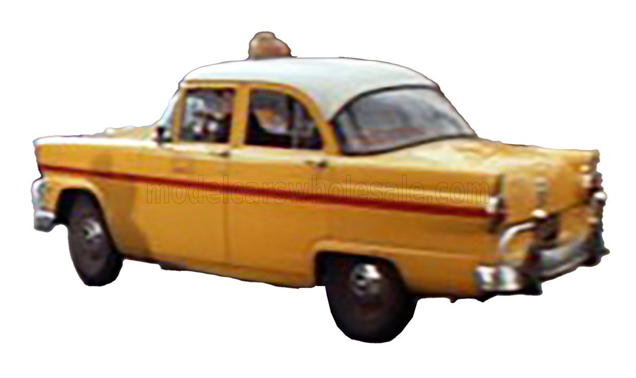 1:43 Esval Model - 1955 Ford Mainline Berline New York Taxi - Yellow White