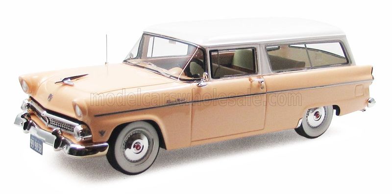 1:43 Esval Model - 1955 Ford Ranch SW Station Wagon - Light Brown White