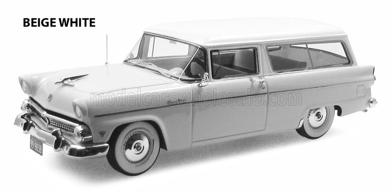 1:43 Esval Model - 1955 Ford Ranch SW Station Wagon - Beige White