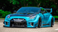 1:18 Solido - 2025 Nissan GT-R (R35) Liberty Walk Silhouette Body Kit - Met. Blue