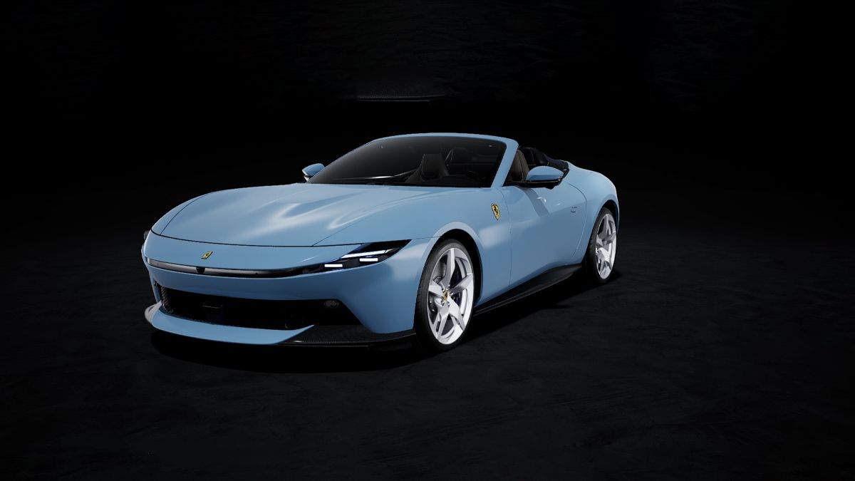 1:43 Looksmart - 2025 Ferrari Amalfi Spider Azzurro La Plata