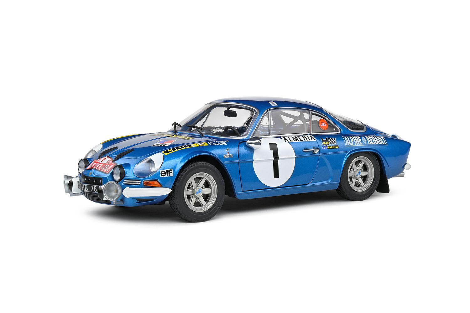 1:18 Solido - Alpine A110 1600S #1 Rally Monte Carlo 1972 J. Therier - M. Roure