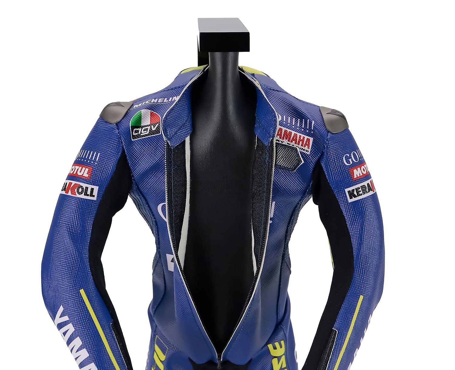 1:4 Microart Racing - Dainese - Racing Suit - Tuta - Valentino Rossi VR46 - Welkom - World Champion Yamaha YZR-M1 MotoGP 2004 - True To Original With Zip Closure