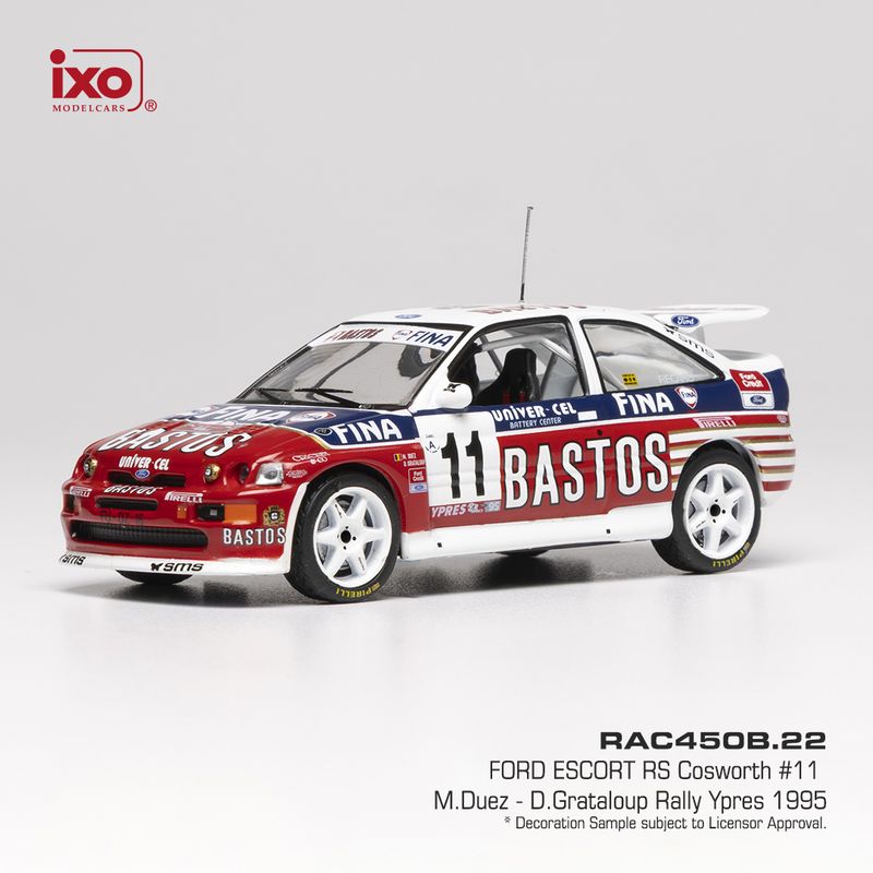 1:43 Ixo - Ford Escort RS Cosworth #11 Rally Ypres 1995 M. Duez - D. Grataloup 1:43 Ixo - Ford Escort RS Cosworth #11 Rally Ypres 1995 M. Duez - D. Grataloup