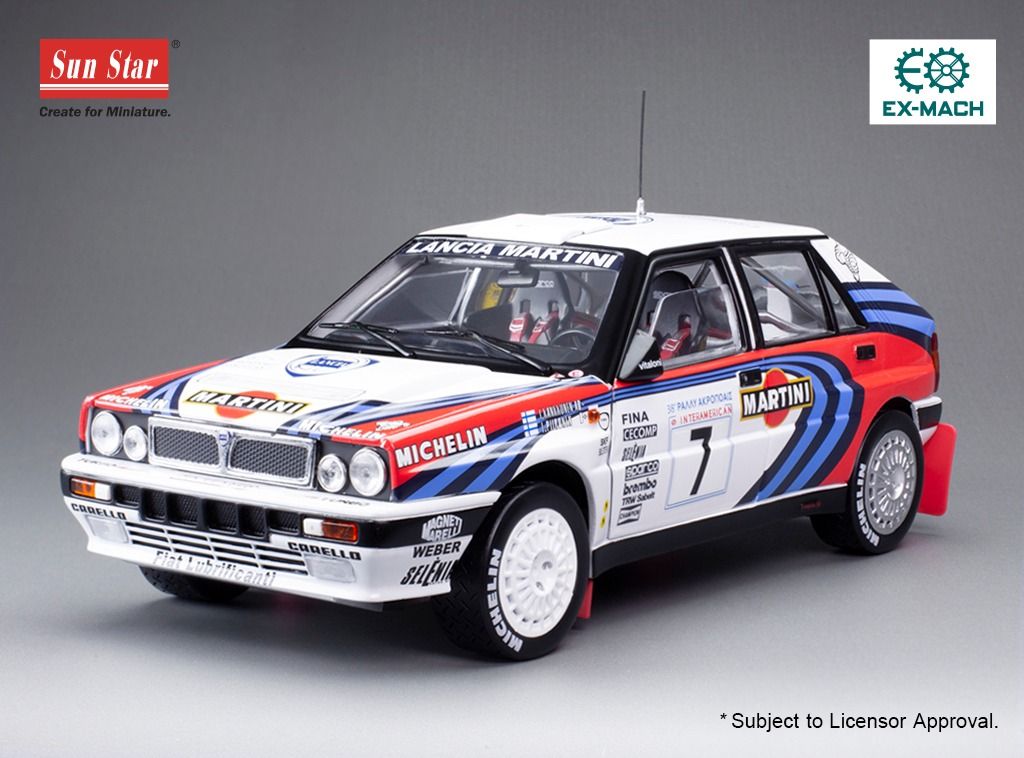 1:18 Sunstar - Lancia Delta Integrale #7 Acropolis Rally 1991 J. Kankkunen - J. Piironen 1:18 Sunstar - Lancia Delta Integrale #7 Acropolis Rally 1991 J. Kankkunen - J. Piironen