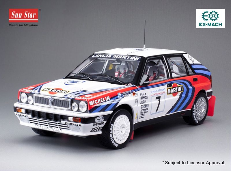 1:18 Sunstar - Lancia Delta Integrale #7 Acropolis Rally 1991 J. Kankkunen - J. Piironen
