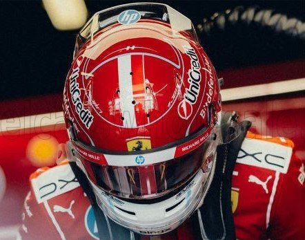 1:5 Looksmart Helmets - Bell Helmet Casco Helmet F1 Charles Leclerc Team Ferrari HP #16 Season 2026