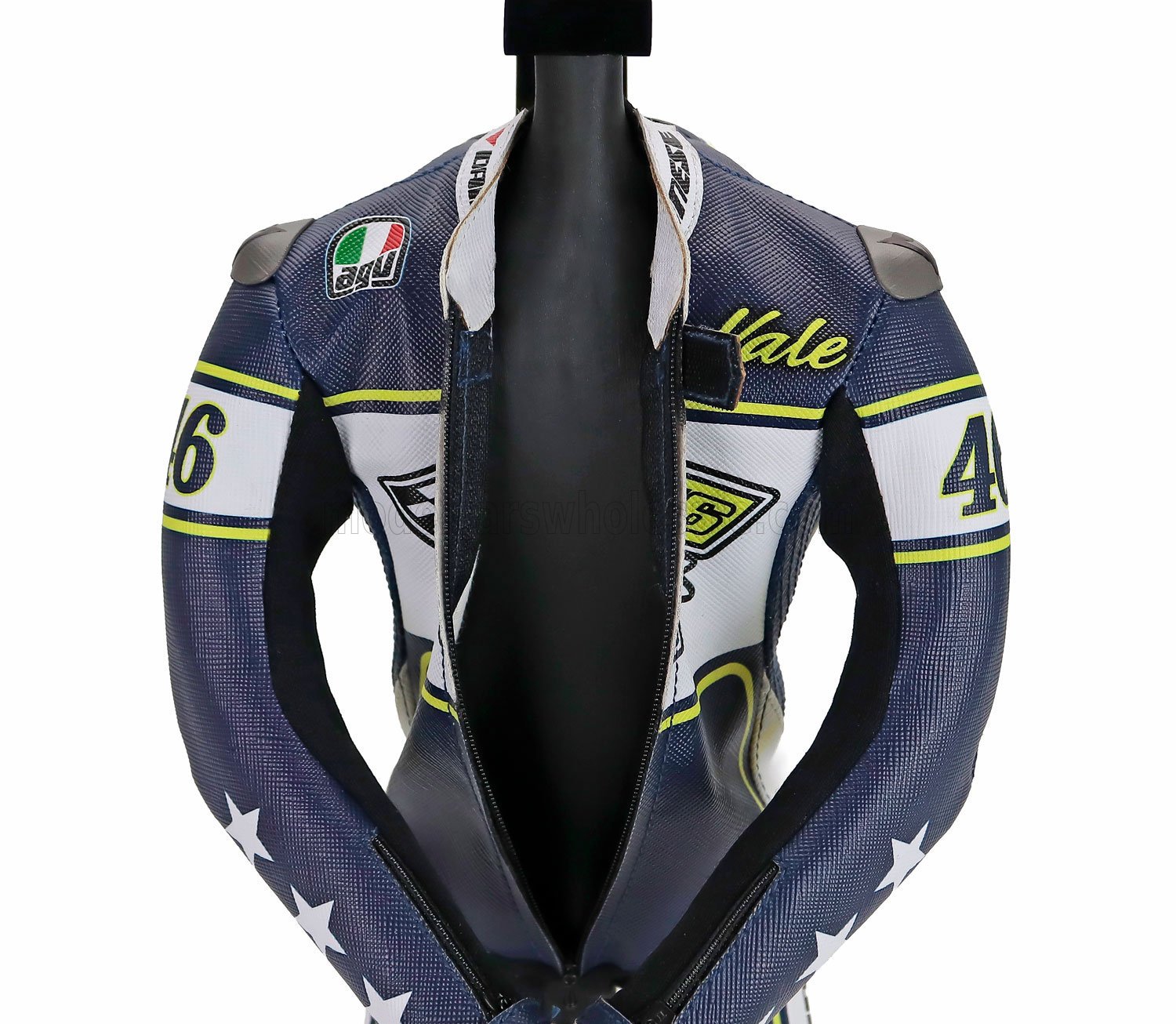 1:4 Microart Racing - Dainese - Racing Suit - Tuta - Valentino Rossi VR46 - Ranch Tavullia - True To Original With Zip Closure