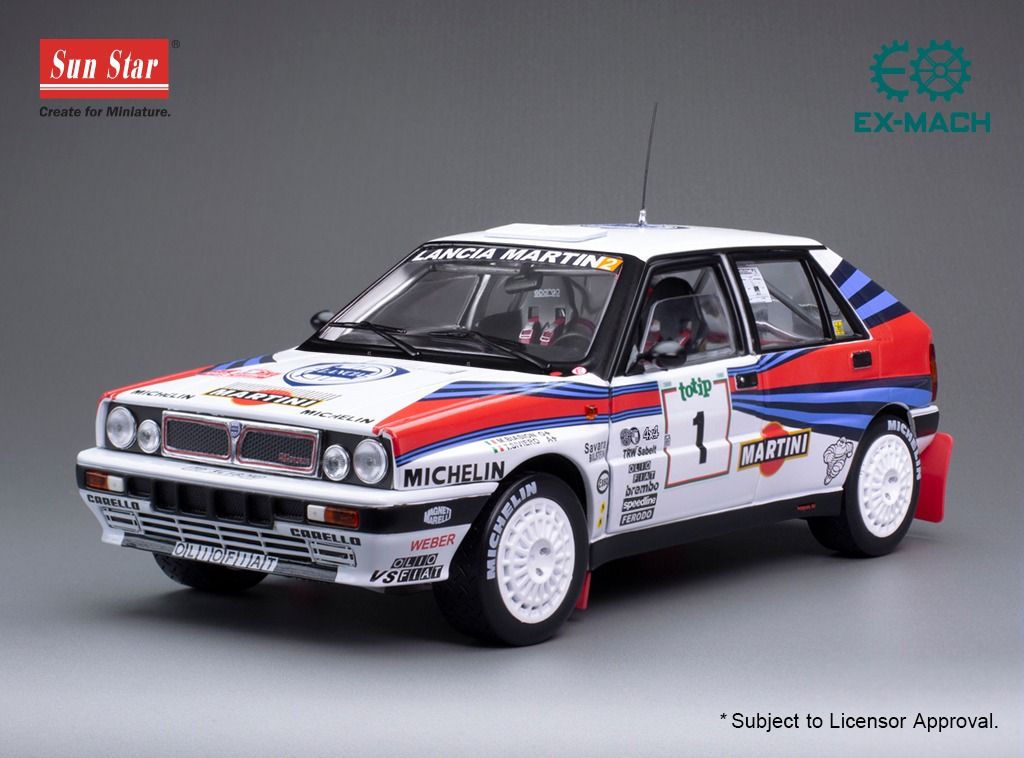 1:18 Sunstar - Lancia Delta Integrale #1 Rally San Remo 1988 M. Biasion - T. Siviero 1:18 Sunstar - Lancia Delta Integrale #1 Rally San Remo 1988 M. Biasion - T. Siviero