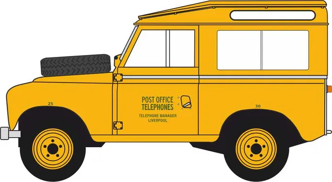 1:43 Oxford Diecast - Land Rover Series III Hard Top British Telecom