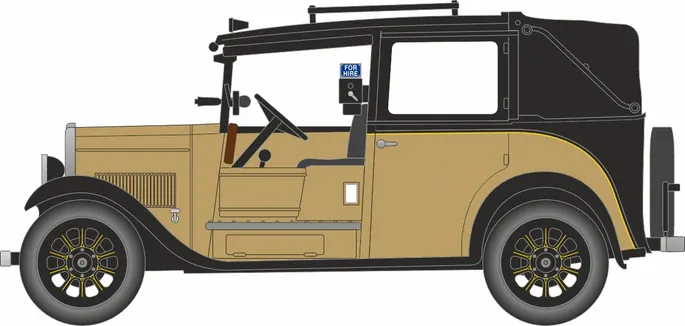 1:76 Oxford  - Austin Low Loader Taxi Fawn