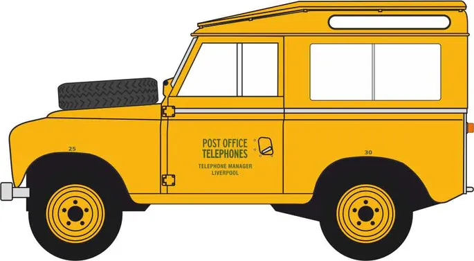 1:76 Oxford  - Land Rover Series 3 SWB Station Wagon Post Office Telephones