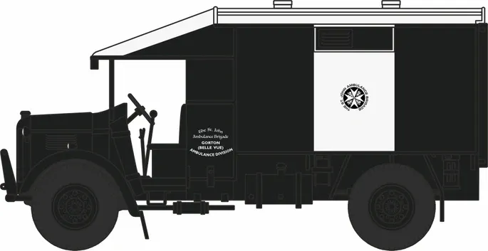 1:76 Oxford  - Austin K2 Ambulance St Johns