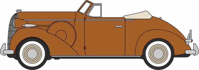 1:87 Oxford  - 1936 Buick Special Convertible Coupe Bengal Brown Metallic