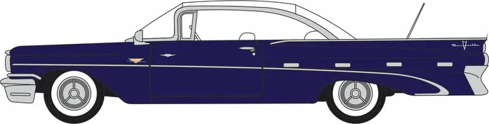1:87 Oxford  - 1959 Pontiac Bonneville Coupe Concorde Blue Metallic/White