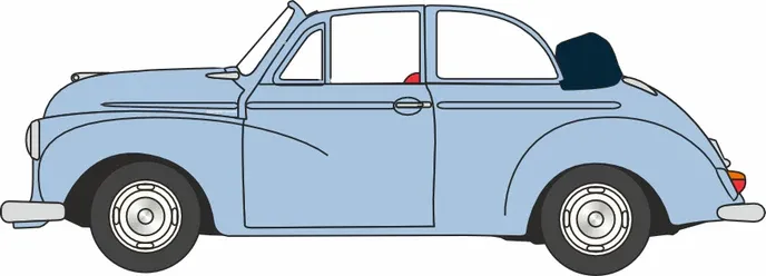 1:76 Oxford  - Morris Minor Convertible (Open) Smoke Grey