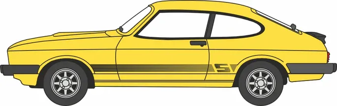 1:76 Oxford  - Ford Capri MkIII Jasmine Yellow