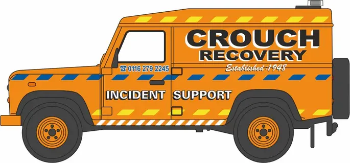 1:76 Oxford  - Land Rover Defender LWB Crouch Recovery