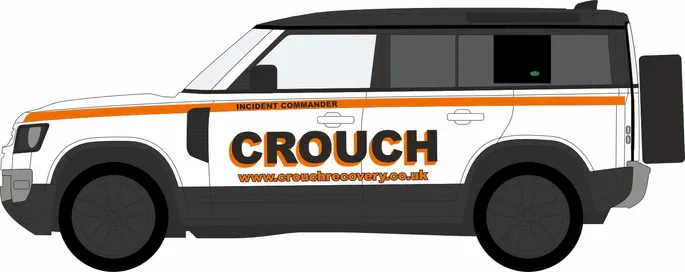 1:76 Oxford  - Land Rover New Defender 110 Crouch Recovery