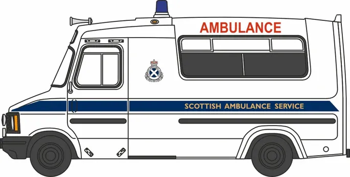 1:76 Oxford  - Bedford CF Hanlon Ambulance Scottish Ambulance Service